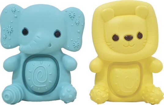 Bkids Infantino Sensoriske Biteleker I Silikon 2 Stk