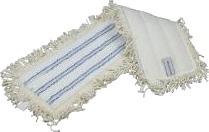 Moppe Våd Combi 60Cm Microfiber Kraftig Med Løkker Hvid Velcro,100 Stk/Krt