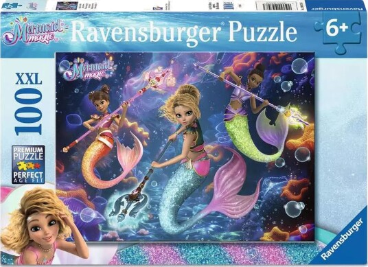 Ravensburger Puslespill Mermaid Magic 100 Brikker XXL Ravensburger Puslespill Mermaid Magic 100 Brikker XXL