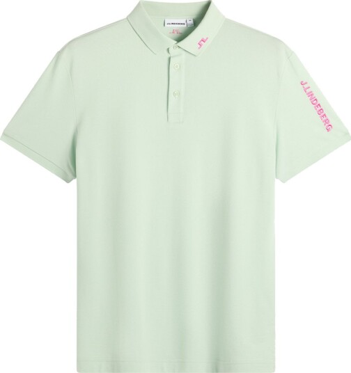 J.Lindeberg Tour Tech Pique Polo Golf pologenser herre Subtle Green X Large