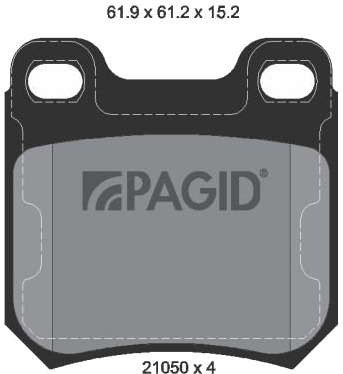 PAGID T1016N Bremseklosser
