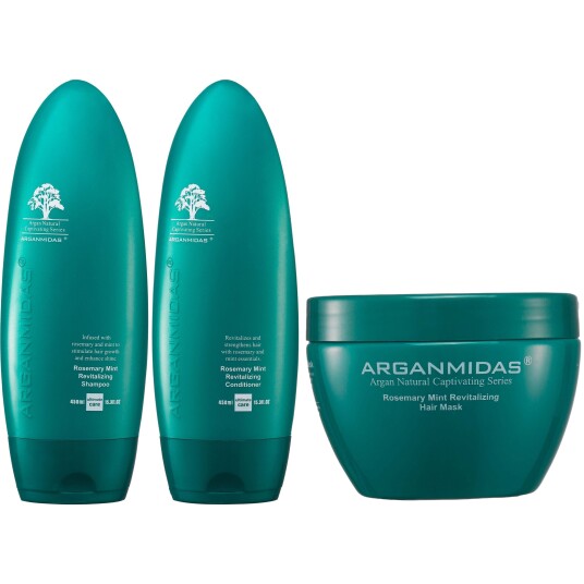 Arganmidas Rosemary Mint Revitalizing Bundle Shampoo 450 ml & Conditio
