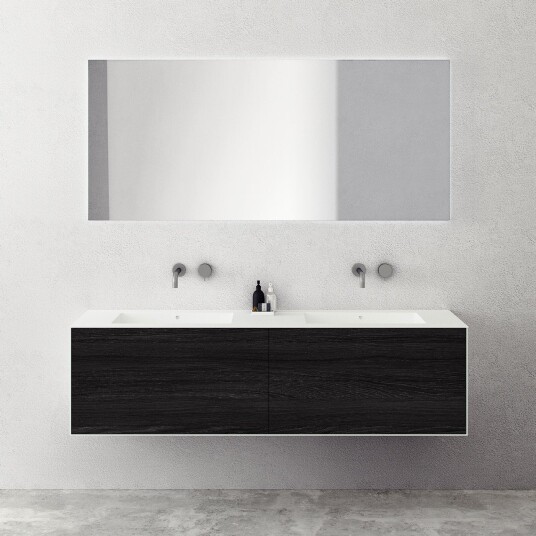 Copenhagen Chic 180D Corian® røkt svart eik