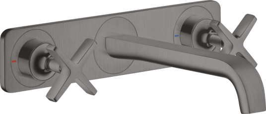 Axor Citterio E  Servantbatteri Tutlengde 220 mm, Børstet Sort Krom