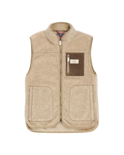 Amundsen Heroes Wool Fleece Vest Womens Natural