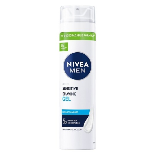 NIVEA MEN Sensitive Shaving Gel 200ml NIVEA MEN Sensitive Shaving Gel 200ml