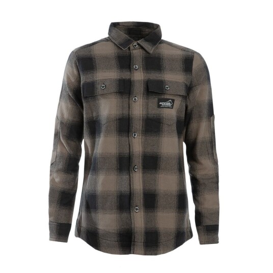 Arrak Outdoor Flannel insulated shirt W Brown/black XL