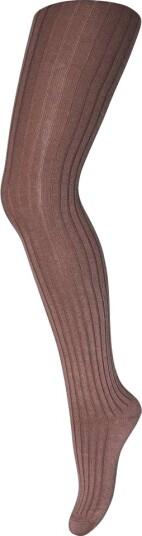 Mp Ull Rib Strømpe Brown Sienna (80 / 1 år)