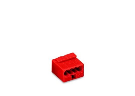 Wago Serie 243 4-Leder Micro-Klemme Rød 100stk Wago Serie 243 4-Leder Micro-Klemme Rød 100stk
