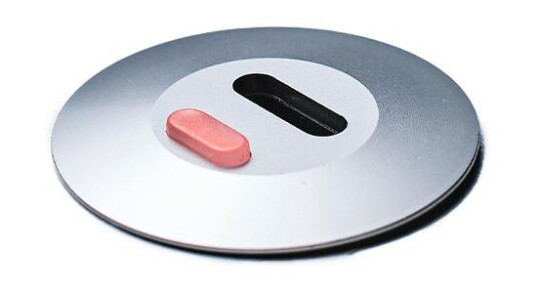 OCHNO Socket with RGB Button - USB-C outlet w. locking screw 1m cable in Aluminium