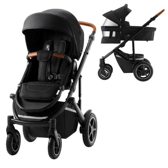 Barnevogn Komplett Britax Smile 4 Galaxy Black Ink. Bag