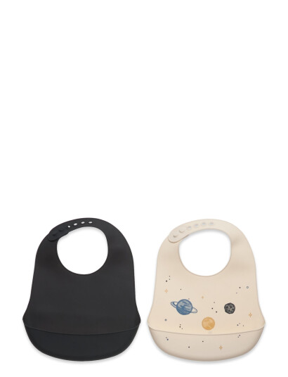 CeLaVi Silicon Bib (2-Pack) - Multi/patterned - ONE SIZE