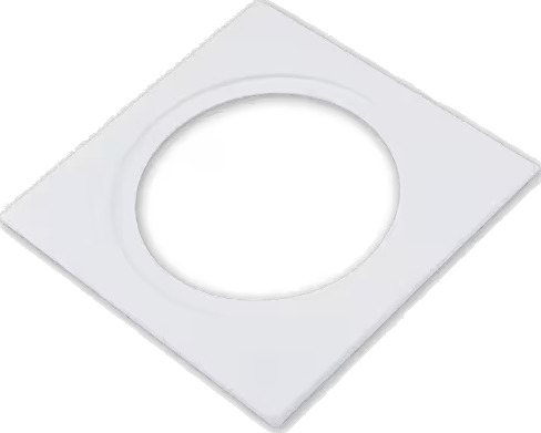 Etman Etled Deco Ramme 1 Hull Hvit firkant