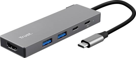 Trust Dalyx 5-i-1 USB-C Dokkingstasjon HDMI PD 100 W Trust Dalyx 5-i-1 USB-C Dokkingstasjon HDMI PD 100 W