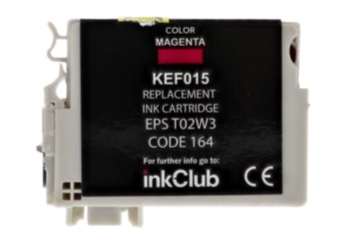 inkClub KEF015 Blekkpatron, erstatter Epson 502XL, magenta, 470 sider