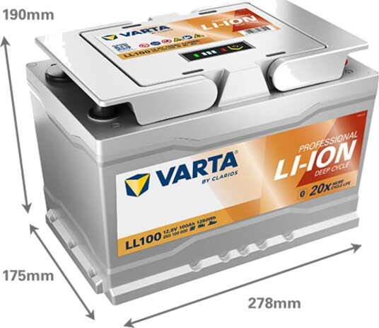 Varta Lithium 12V 100Ah