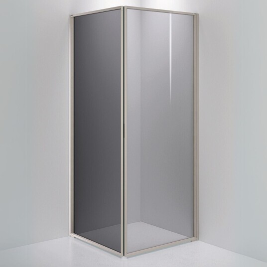 INR Iconic Nordic Rooms Dusjhjørne Edge 12 Måltlpasset / Stone Grått Glass