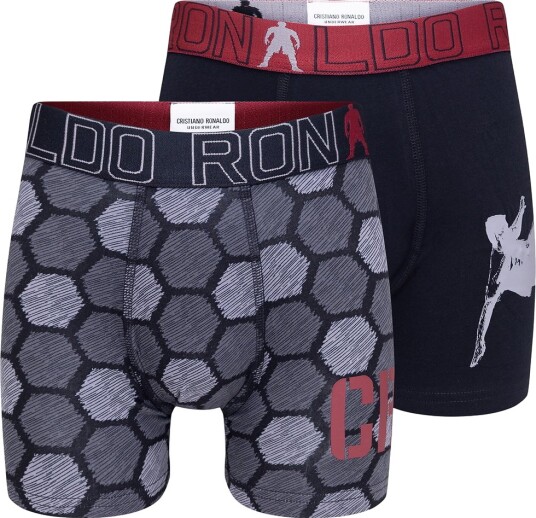 CR7 Boxershorts   2 pack   Svart/Grå   JBS   4 6 år 104 116   Boxershorts Rød