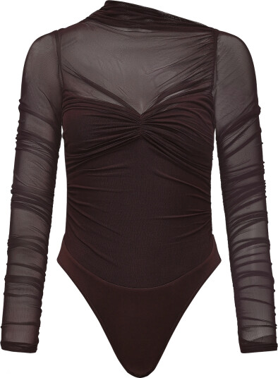 Bardot Althea Mesh Bodysuit Brown 34