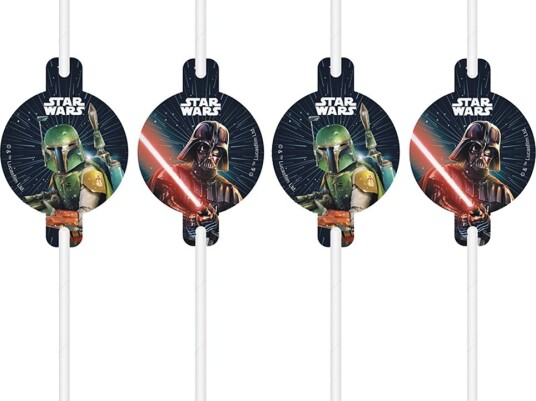 Decorata Party Sugerør 4-pack Star Wars Galaxy Decorata Party OneSize Sugerør Hvit Svart 93959-Star Wars Galaxy Decorata Party Sugerør 4-pack Star Wars Galaxy Decorata Party OneSize Sugerør Hvit Svart 93959-Star Wars Galaxy
