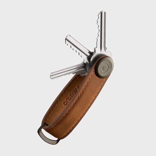 Orbitkey Crazy Horse Leather Key Organiser -Avainlenkki, Ruskea
