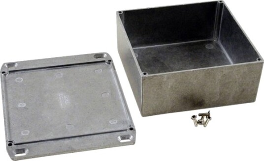 Hammond Electronics 1590KKFL 125 × 125 × 56 mm Aluminium Natur Kabinett