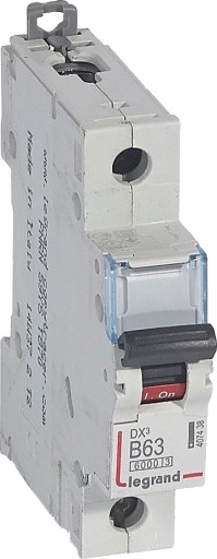 Legrand DX3 MCB automatsikring B63 1P 1M 6/10kA