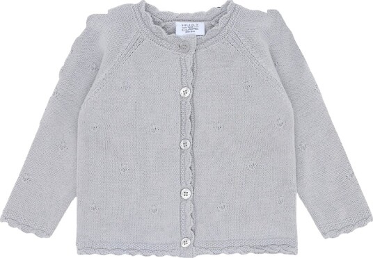 Hust and Claire Cardigan HCCilja Pointelle Litt Blue Hust and Claire 5 år 110 Cardigan Blå