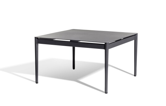 Skargaarden Anholt sofabord Mørkegrå aluminium 60 x 60 cm Grå