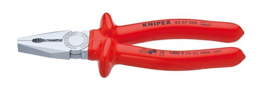 Knipex 03 07 160, Kombinasjonstang, 1,6 Cm, Stål, Plast, Rød, 16 Cm
