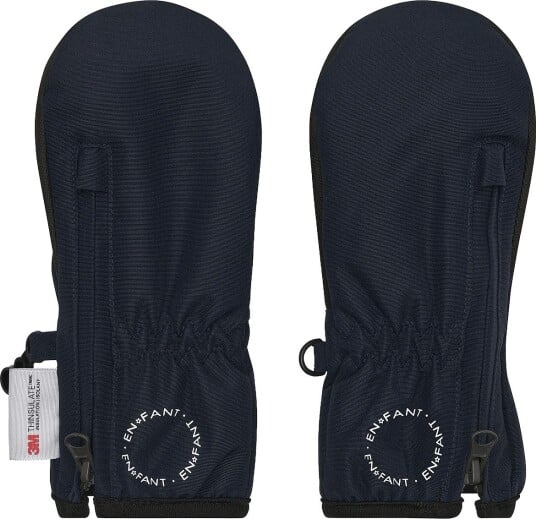 En Fant Mittens W. Zipper - PARISIAN NIGHT - 1-2Y