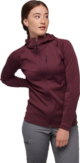 Black Diamond Women's Coefficient Fleece Hoody Black L, No Color