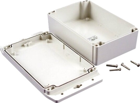 Hammond Electronics 1555H2f42gy Universalskap 180 X 120,79 X 62 Polykarbonat Lysegrå 1 Stk