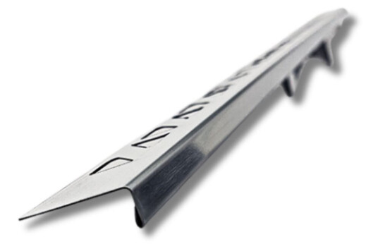 Click"n Tile Endeprofil - Stainless Steel 60cm Sølv