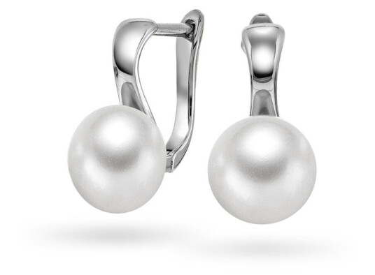 Pan Jewelry, Øredobber i 925 sølv med syntetisk perle