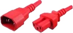 LinkIT Power Cable C15/C14 Red 3m 3