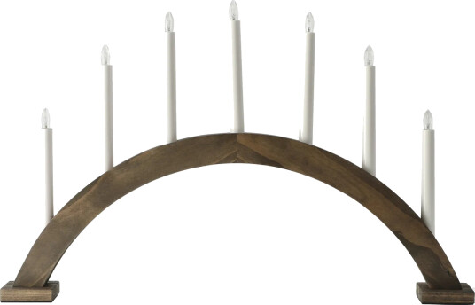 Scandi Living Sky adventslysestake bue 41 cm Mørkbeiset Scandi Living Sky adventslysestake bue 41 cm Mørkbeiset