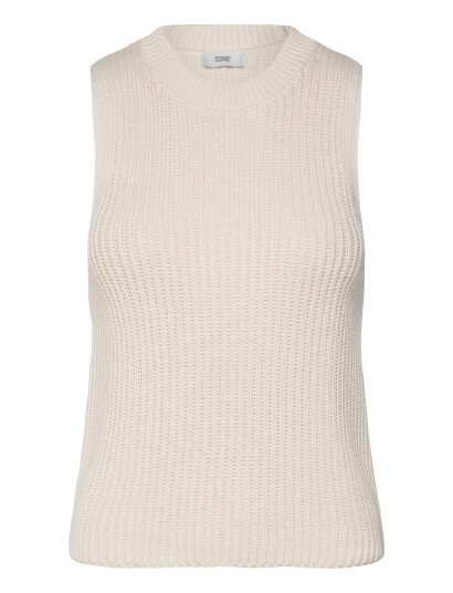 Closed Women Crew Neck Racer Top Knits Ecru Cream S