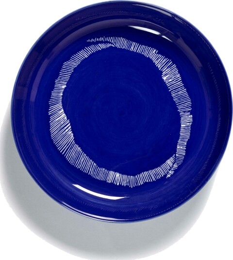 Feast Deep Plate 22 cm Dark Blue / White Striped Feast Deep Plate 22 cm Dark Blue / White Striped