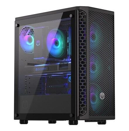 Endorfy Signum 300 ARGB Midi Tower PC-kabinett med Herdet Glass - Svart