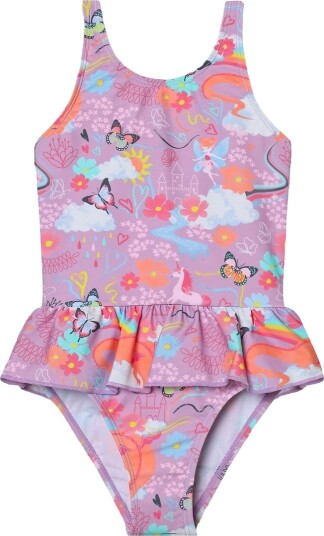 Color Kids Badedrakt   Lavender Mist m. Trykk   Color Kids   3 år 98   Badetøy   Lilla