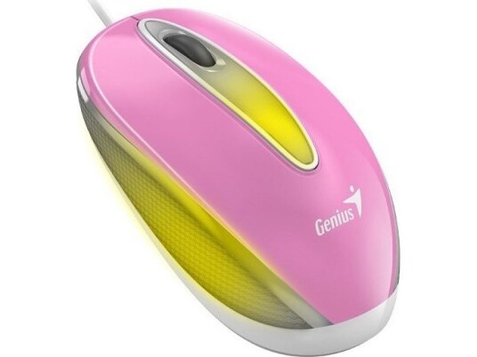 Genius Mouse Genius Dx-Mini Mouse, 1000Dpi, Optisk, 3 Klasse, Kablet Usb, Rosa, Klassisk, Rgb Bakgrunnsbelysning