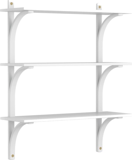 Levi Vegghylle 90 cm Medium Messing / White Stained Ask