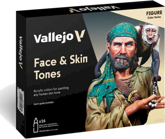 Vallejo Model Color Figurer & Hudfargetoner Sett 16x18ml