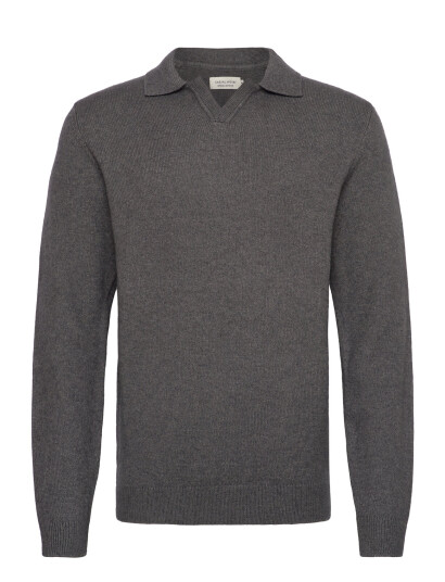 Casual Friday Cfkarl Polo Knit - Grey - S Casual Friday Cfkarl Polo Knit - Grey - S