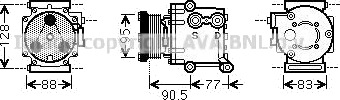 AC kompressor PRASCO FDAK434