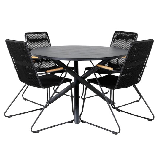 Spisegruppe Venture Home Ande med 4 Boy Spisestoler