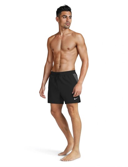 NIKE SWIM Nike Contend Essential 5" Volley Short   Black   L