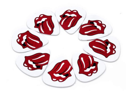 Rollingstones Plektrum i 10-pack - Gitar tilbehør