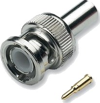 Efb Elektronik 52500.2, Bnc, Hankjønn, 50 O, Sølv, Messing